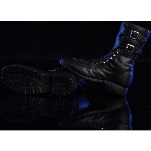 1/6 Scale Male Figure Accessory Solid Shoes Fashion Combat Boots Model for 12'' Man Solider Action Figure Body