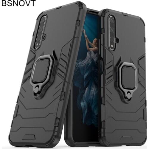 For Huawei Nova 5T Case Magnetic Finger Holder Anti-knock Bumper Case For Huawei Nova 5T Cover For Huawei Nova 5T 6.26" BSNOVT
