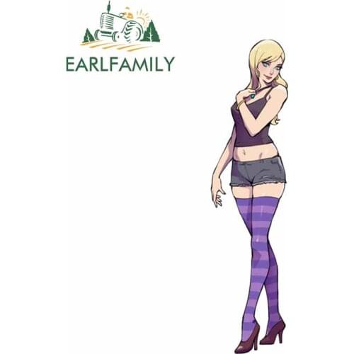 EARLFAMILY 13cm for Process of Beauty Becoming A Devil Funny Car Stickers Anime DIY Auto Decals Waterproof Vinyl Car Wrap