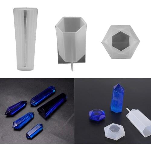 3 Style Pendulum Silicone Molds Epoxy Resin Mold Pendant Casting Mould for DIY Crafts Jewelry Making Necklace Pendants Supplies