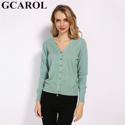 Женские трикотажные кардиганы GCAROL China At AliExpress