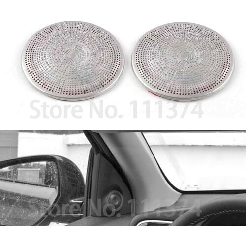 Chrome For Mitsubishi Outlander 2014 2015 2016 2017 2018 2019 A Pillar Stereo Speaker Audio Sound Decorative Frame lamp Cover