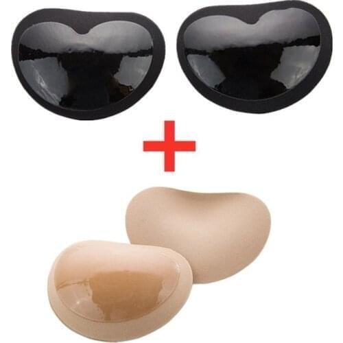 2021 Chest Pad Bikini Set Push Up Padded Bikinis Swimsuit Women Swimwear Women Thicker Breathable Sponge Bra Nipple Pad Insert