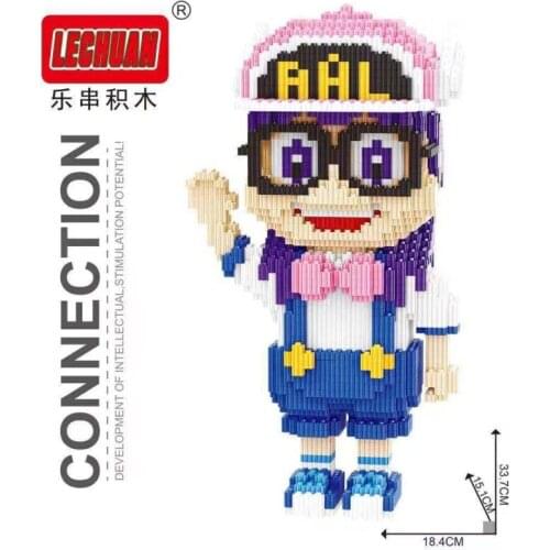 Anime Connection blocks Big size Cute Arale brinquedos Model Cartoon Building Bricks Educational Kids Toys Girls Christmas Gifts
