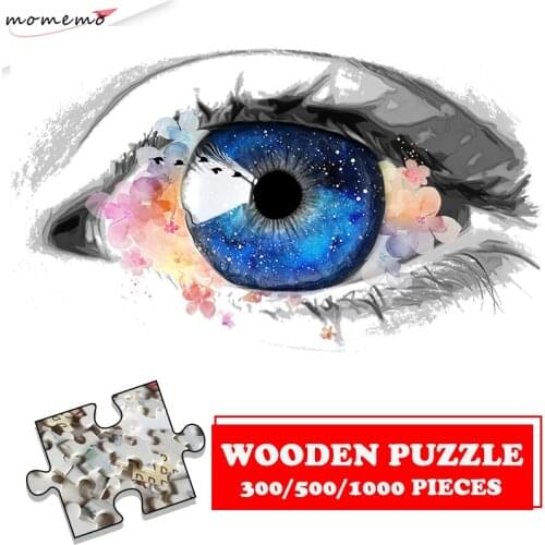Beautiful Eyes Jigsaw Puzzle Wooden 300 500 1000 Pieces Puzzle Assembling Kids Puzzle Toys Adults 1000 Pieces Jigsaw Puzzle Toys