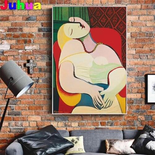 Dreaming Woman by Picasso diy diamond painting Full drill 5d abstract diamond embroidery mosaic cross stitch home decor