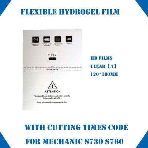 MECHANIC 50pcs HD Hydraulic Film For Mobile Phone Front Screen Back Cover Protector For S760 S730 Cutting Machine With Cut Code