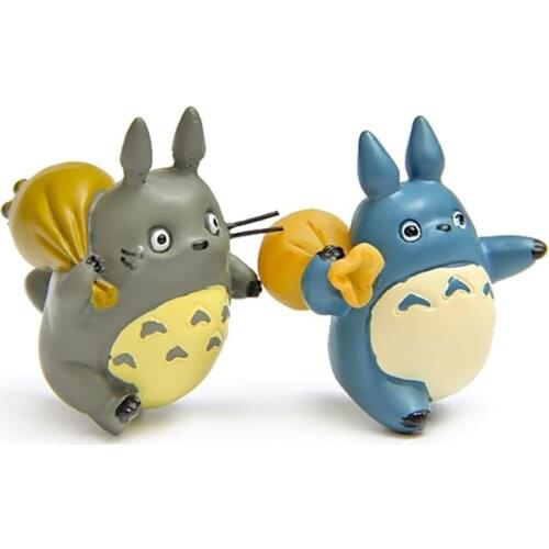 Cartoon Totoros Package Mini Figure Dolls Landscape Miniature Figurines Home Garden Decoration Ornaments Toys for Kids Gifts