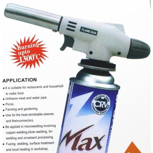 Powerful Multi-function White Flash Gun, Electronic Ignition, Butane Lighter, Outdoor Barbecue Camping Accessories, Temperature