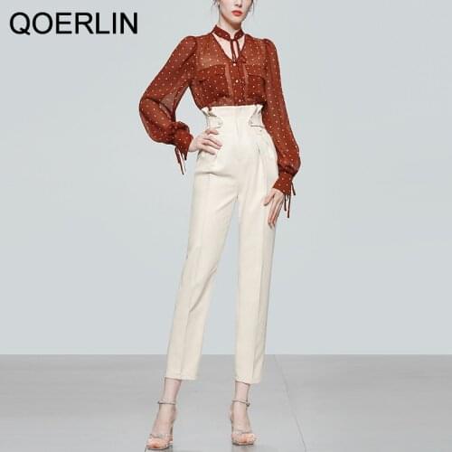 QoerliN Women's Office Trouser Suits