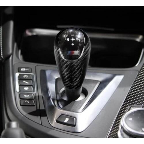 Real Carbon Fiber Gear Shift Knob Head Cover Trim For BMW M2 M3 M4 M5 X5M X6M F87 F80 F82 F83 F10 F85 F86 Accessories