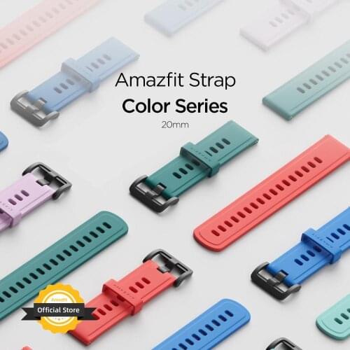 Naked Package Amazfit Strap 20MM Smart Watch Strap for Amazfit GTS 2 mini Bip U U Prp S S lite GTR Amazfit 20MM Smart Watch