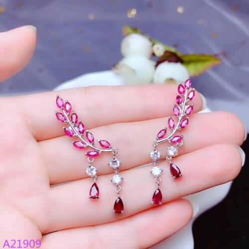 KJJEAXCMY fine jewelry Earrings gem size：13x13mm Earrings size:17x17mm Earrings weight:7.9 g Material: 925 sterling silver + nat