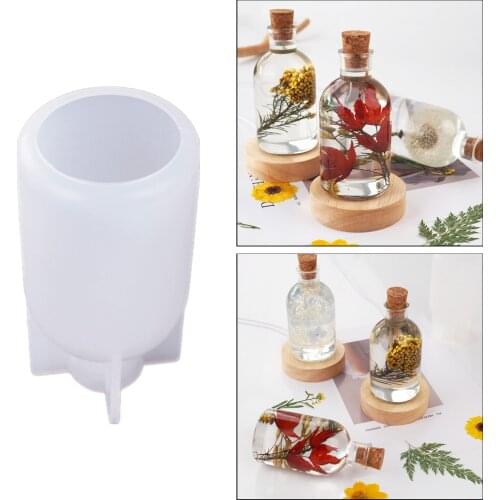 Bottle Shaped Light Bulb Silicone Mold LED Bulb Crafts Resin Art Mould for Resin Casting DIY Ornaments for Jewelry Making Tool