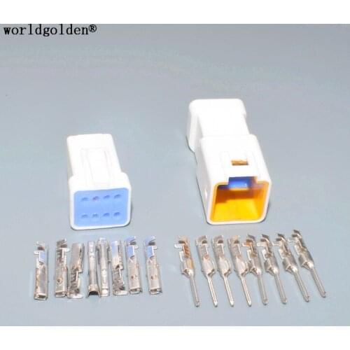 Worldgolden JST JWPF 8 pin 0.7mm way male and female waterproof Sealed auto connector plug 08R-JWPF-VSLE-S 08T-JWPF-VSLE-S