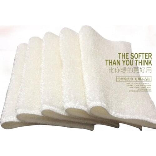 16*18cm Absorbent Bamboo fiber Kitchen Cleaning Small towel car dish cloth rags washing towel cleaning cloths