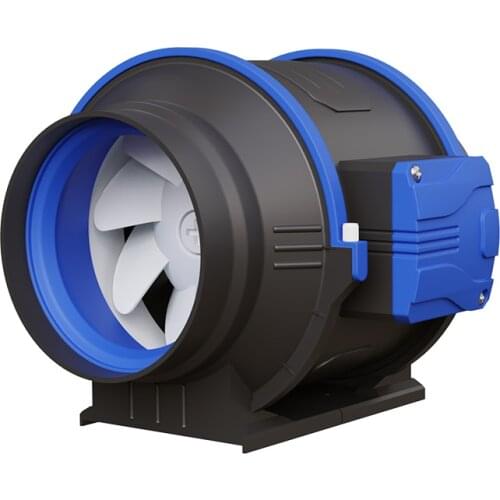4inch Extractor Fan Low Noise Inline Duct Hydroponic Air Blower Exhaust Fan for Home Bathroom Grow Room Ventilation Vent