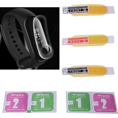 3 Pcs Protective Film Scratch Proof Screen Protector for Xiao-mi Mi Band 5