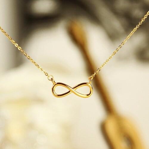Gold Charm Infinity Pendants Choker Necklaces For Women Boho Jewelry Eternal Friendship Necklace Bijoux Femme Collier 2017 Bff