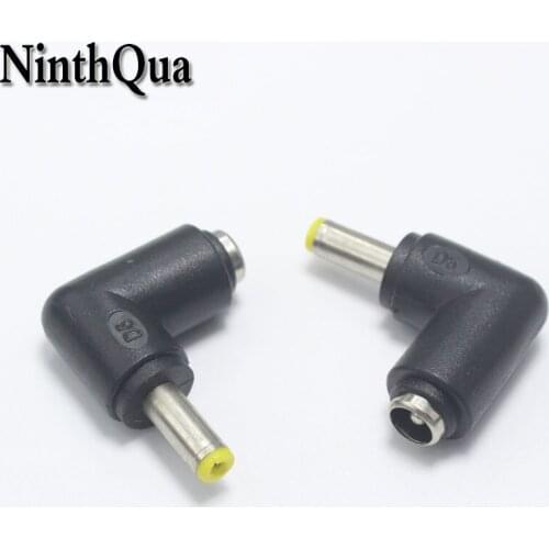 1pcs 5.5*2.1 Female jack to 4.8*1.7 Male Plug 90 Degrees DC Power Adapter Plug Connector for Notebook Laptop