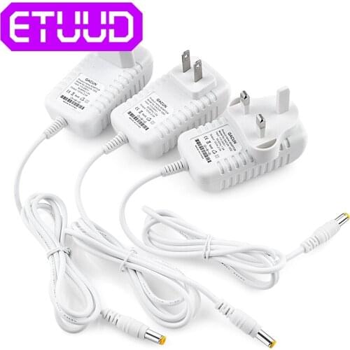 1pcs DC 12V 2A Micro Usb Ac/dc Power Supply Adapter EU US UK Plug Charger For For 5050 3528 LED Strip Routers адаптер питания