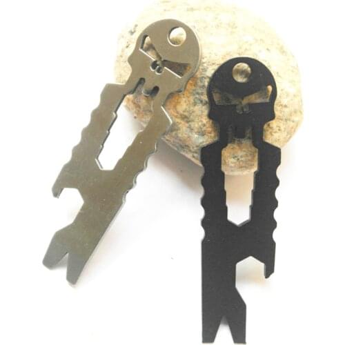 1PC Stainless Steel Keyring Tactical Key Chain Multi-functional Pocket Tool Key Ring Keychain Hand Tools Novel Crowbars NEW