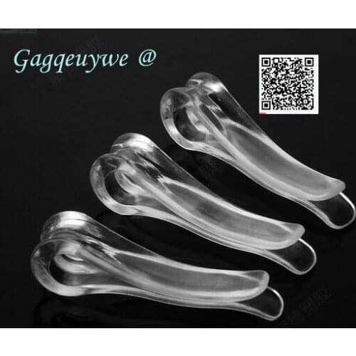 2000pcs Gagqeuywe size 3.9X10.2X7.9mm plastic transparent Clamps clips Clothing clip accessories 34 code