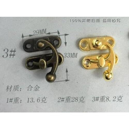 33*29mm Alloy hook horns Hardware luggage accessories box Lock Antique metal buckle Hook wholesale