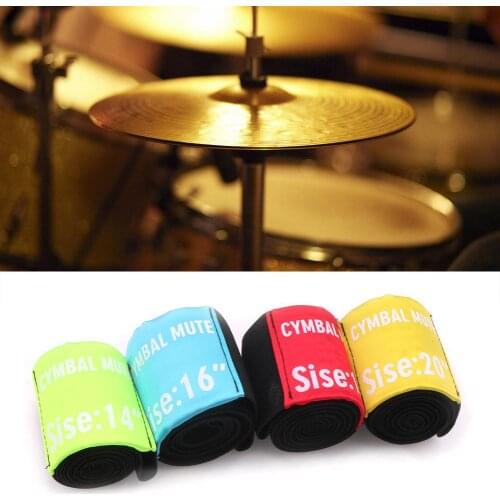 4pcs DIY Drum Set Mutes 14/16/18/20 Inches Hi-hat Cymbal Practice Silencer Dampener Pads Percussion Instrument Accessories