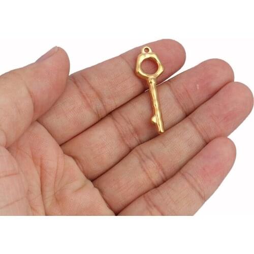 5pcs/lot 35x11mm Stainless Steel Charms Pendants for DIY Jewelry Making Necklace Bracelet Accessaries Diy Jewelry Making