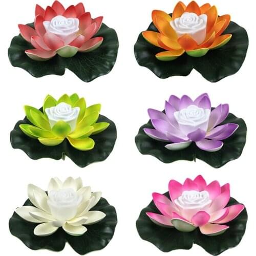 6Pcs LED Lantern Wishing Fountain Pool Garden Pool Night Lamp Water Lamp Landscape Lamp Electronic River Lamp 18Cm