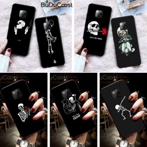 Skeleton Gloomy Phone Cases Cover for huawei mate 9 10 20 30 pro lite X Y5 6 7 9 prime Enjoy 7