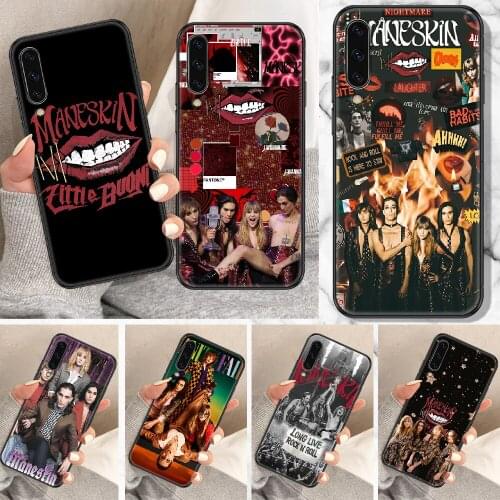 Maneskin Damiano David Phone Case For Samsung Galaxy A 10 12 20E 21S 30 32 40 50 51 52 70 71 72 5 6 7 2016 2018 black trend