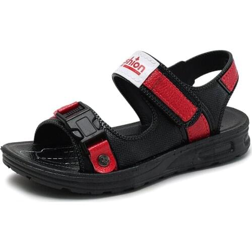 CUZULLAA Boys Beach Sandals Kids Girls Summer Shoes 2020 Summer Children Soft Bottom Sandals Size 26-35