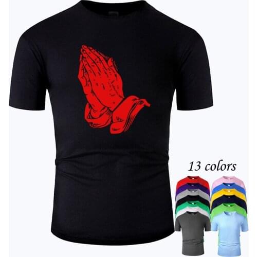 Hands Together Line Art O Neck Cotton T Shirt Men and woman Unisex Summer Short Sleeve Designed Simple Style Casual Tee m01031