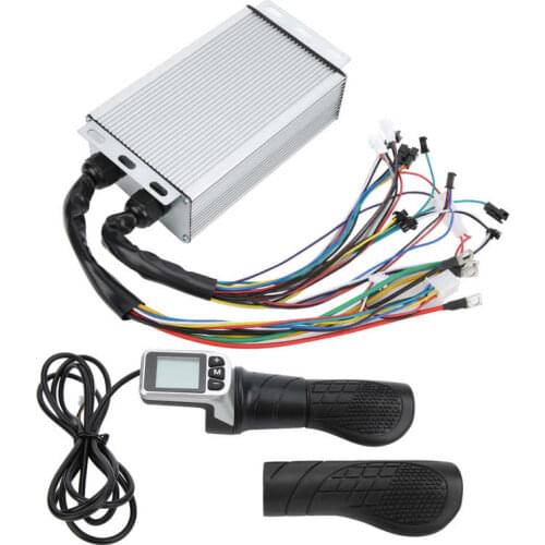 Electric Bicycle Controller 36V 48V 1500W Brushless Motor Controller with LCD Diaplay Throttle Grip Electric Scooter E-bike Part