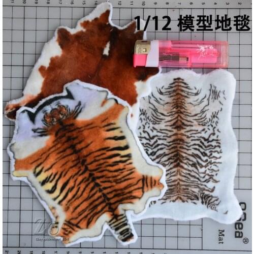 1/12 scale Soft Simulation Carpet Tiger Carpet for 6 inches TBLeague PH Body model accessory