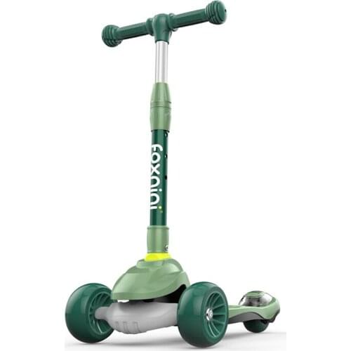 Colorful Flashing Wheel 2-12 Years Old Children Scooter Safe Anti-rollover Portable Foldable Single Foot Pedal Scooter Kids Gift