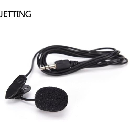 JETTING Mini 3.5mm Jack Microphone Lavalier Tie Clip Microphones Microfono Mic For Speaking Speech Lectures 1.5m Long Cable