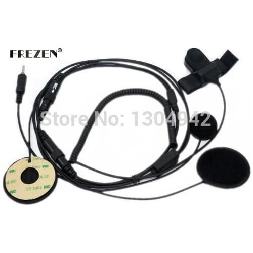 Full Face Helmet Motorcycle Motorbike Headset/Earpiece with Boom Mic & Finger PTT for Yaesu/Vertex Radio VX-120 VX-127 1-pin