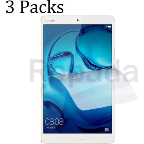 3 Packs soft PET screen protector for Huawei mediapad M3 8.4 protective tablet film