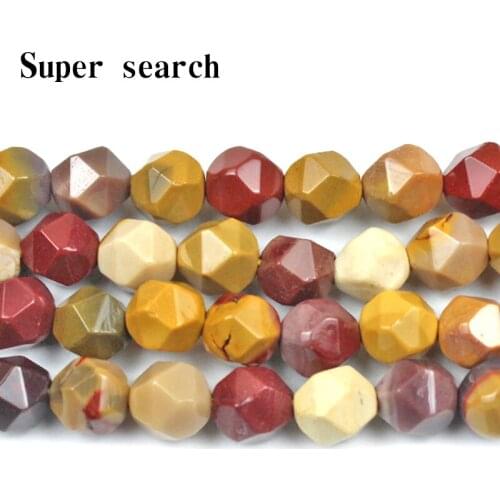Natural Stone Mookaite Egg Yolk Cut surface Loose Beads6 8 10MM Fit Diy Bracelet Necklace For Jewelry earring Making Wholesale