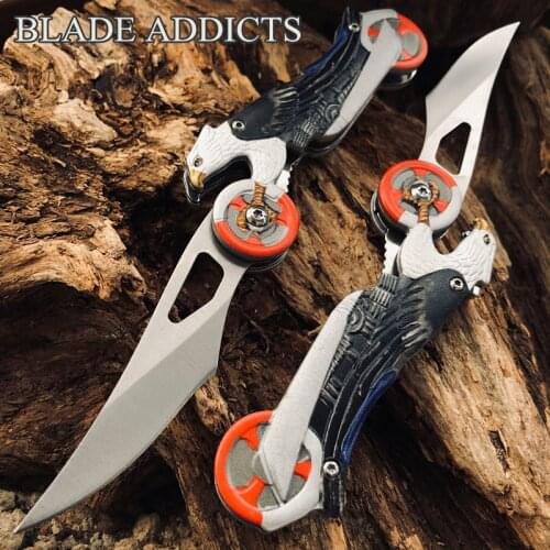 Limited Edition Creative Eagle Motorcycle Fantasy Collection Tactical Pocket Folding Knife Outdoor Survival Hunting Knives
