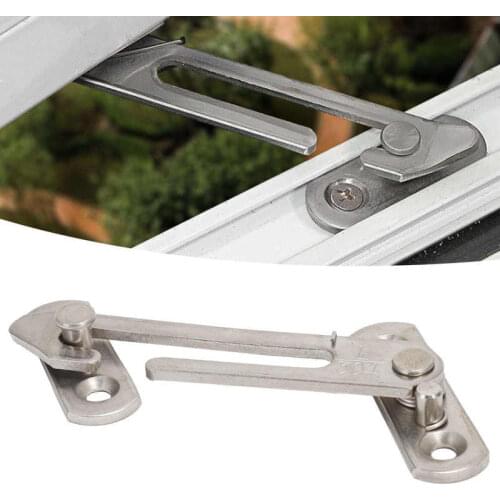 Stainless Steel Casement Window Limiter Stopper Sliding Window Child Safety Lock Catch Fittings Window Hardware Accessories
