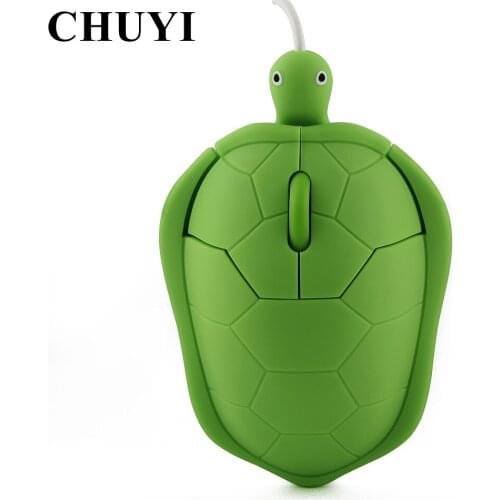 Cute animal Wired Mouse USB 3D Turtle Optical Mice 1200 High 3 Buttons Mouse For Computer PC Mini Pro Sea turtle Gaming Mouse