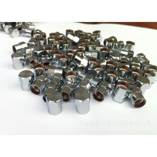 Whole Sale 1000pcs/lot Bike Car Metal Schrader Valve Caps Vintage Dust Caps A-CAP Brass SOLID HEXAGON COVERS