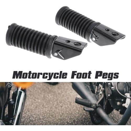 1 Pair Motorcycle Foot Rests Foot Pegs Fashion Style Foot Peg Pedals 4.7" For Suzuki GS125 GN125 Racing Motorcycle Accessories