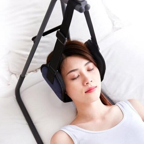Neck Sling Pillow Hammock, Stretch Relieve Fatigue Pain Cervical Traction Muscle Relaxation Durable with Hammock Stand