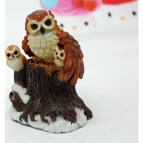 PRZY Silicone Mold New Owl Candle Mould Cake Decoration Tools Chocolate Silicone Mold Aroma Stone Mother and Child Owl 001