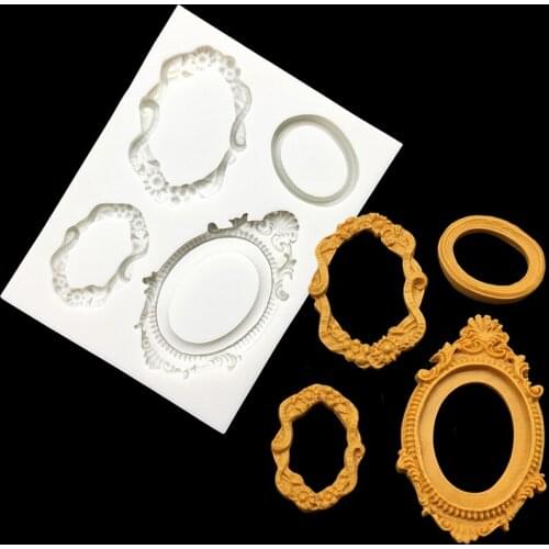 Frame Silicone Mold Sugarcraft Chocolate Cupcake Baking Mold Fondant Cake Decorating Tools